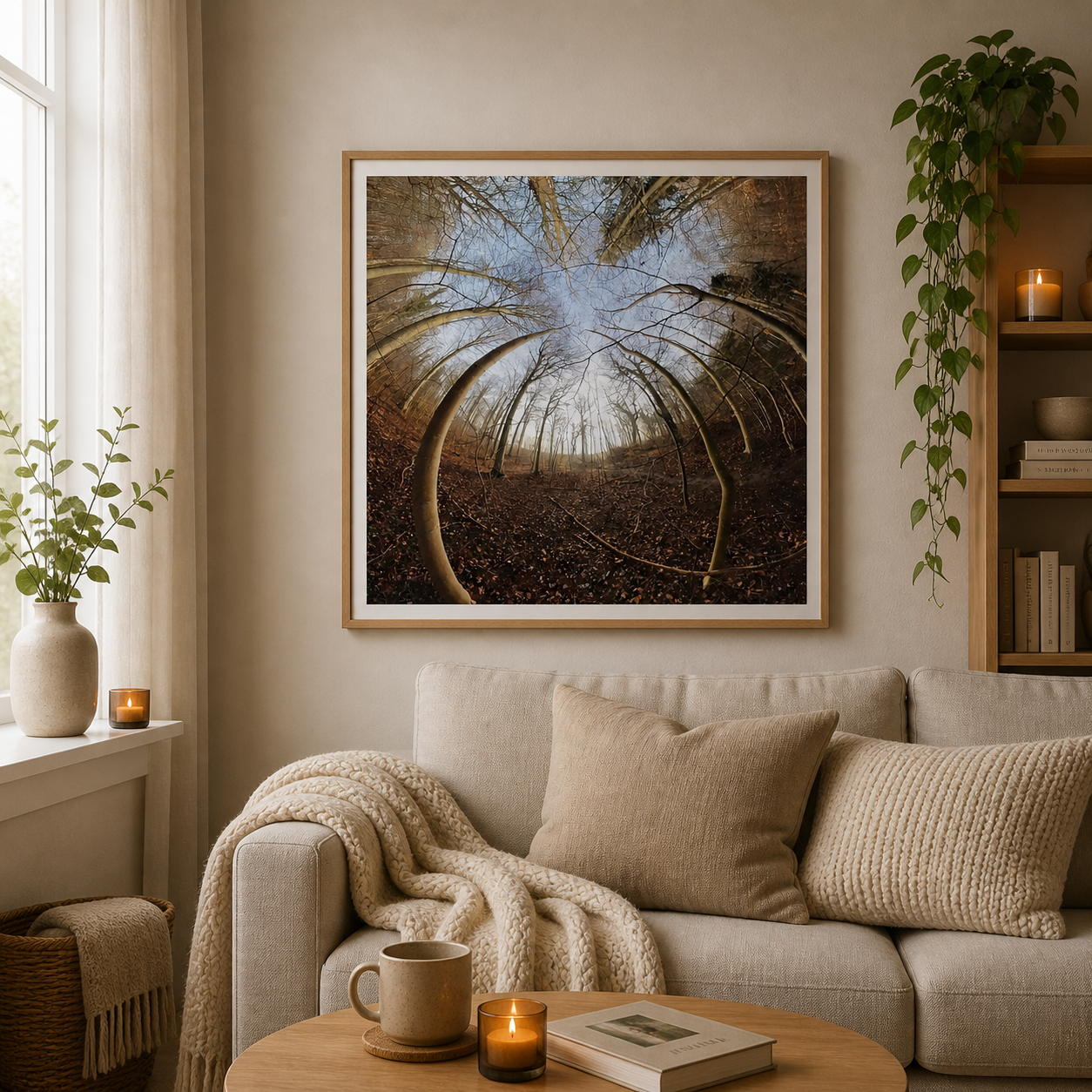 Autumn Forest Portal – Nordic autumn forest art