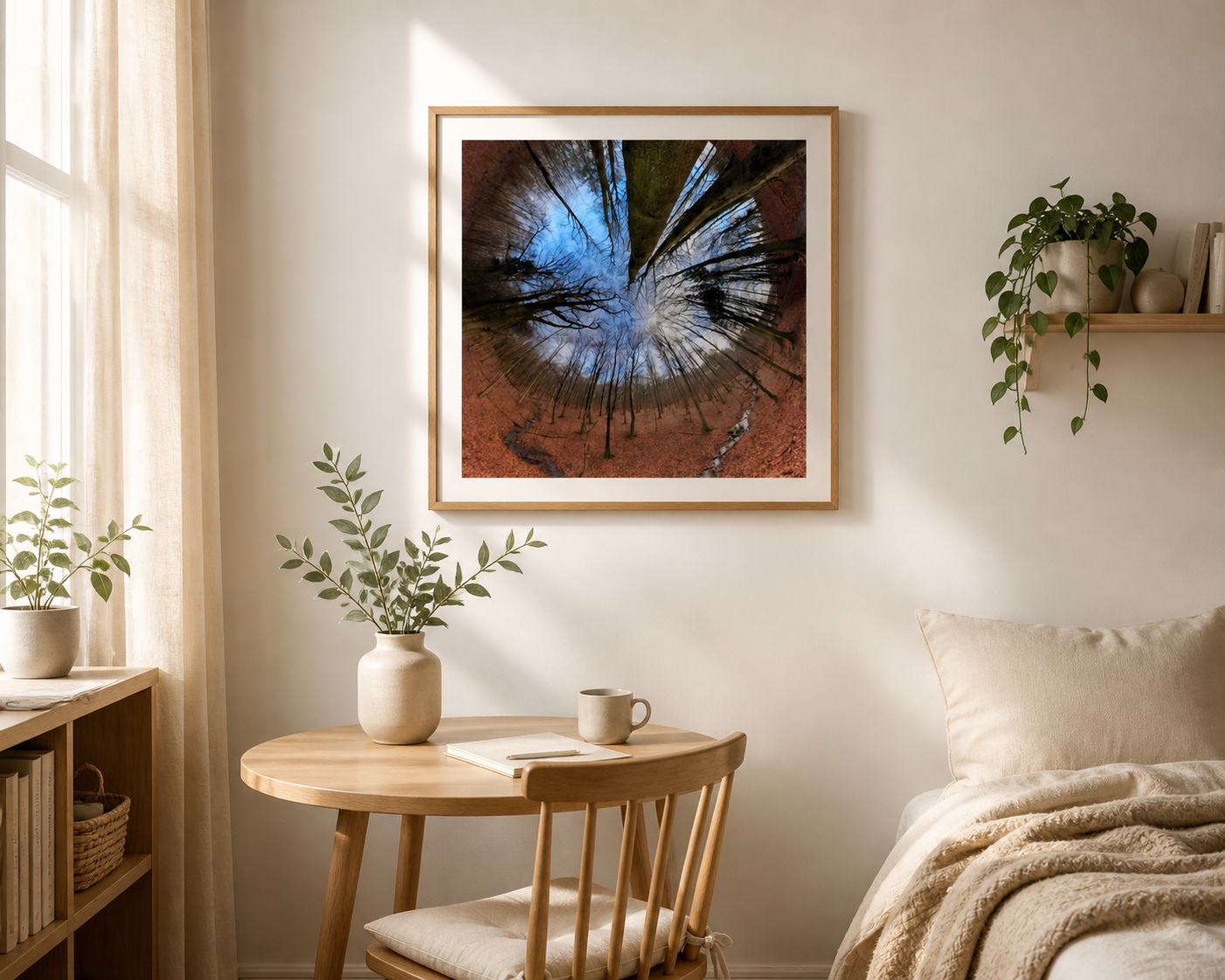 Woodland Sky Portal – Scandinavian branches and sky print