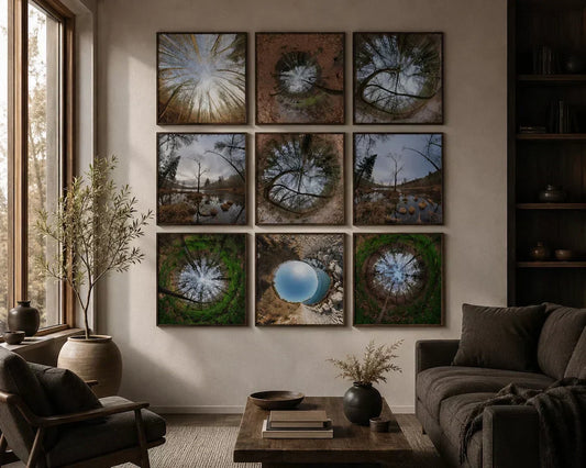 Scandinavian gallery wall with printable Nordic wall art