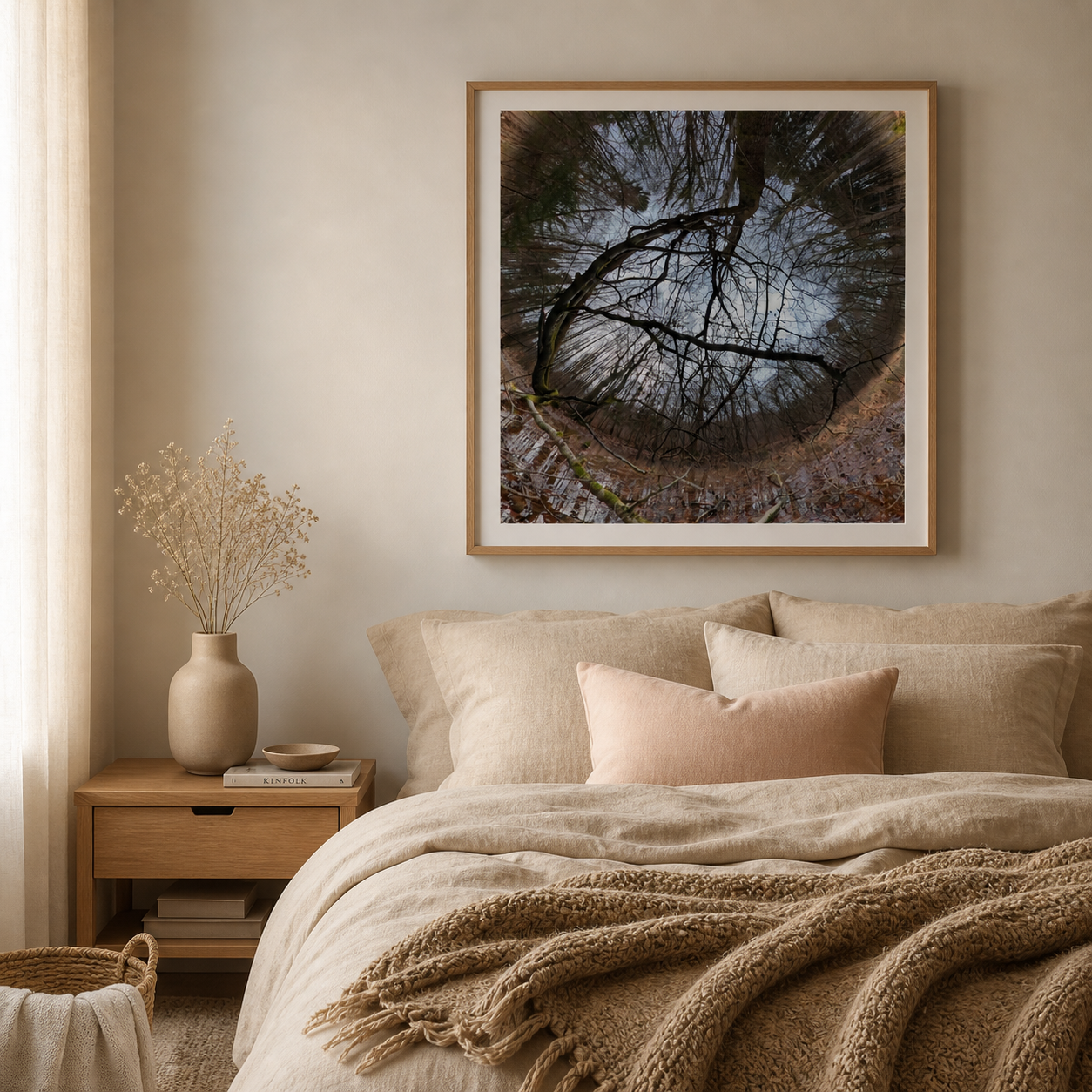 Branch Reflection Portal – Nordic minimalist branch art
