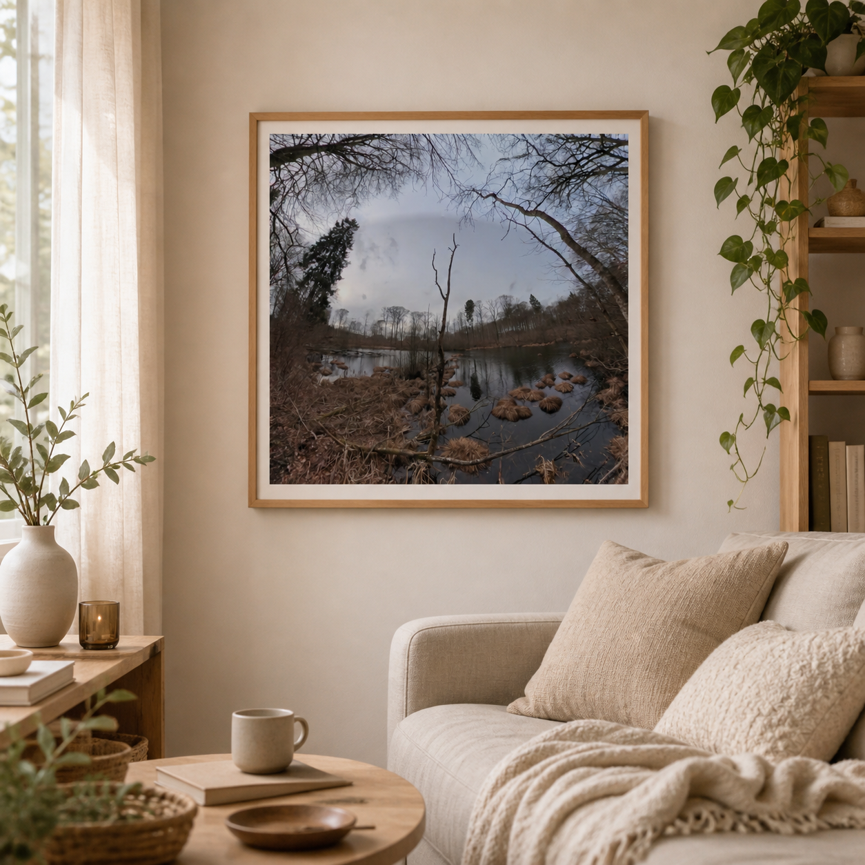 River Stone Portal – Scandinavian calm stone wall art