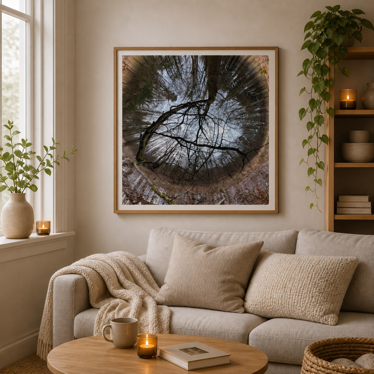 Branch Reflection Portal – Nordic nature branch print