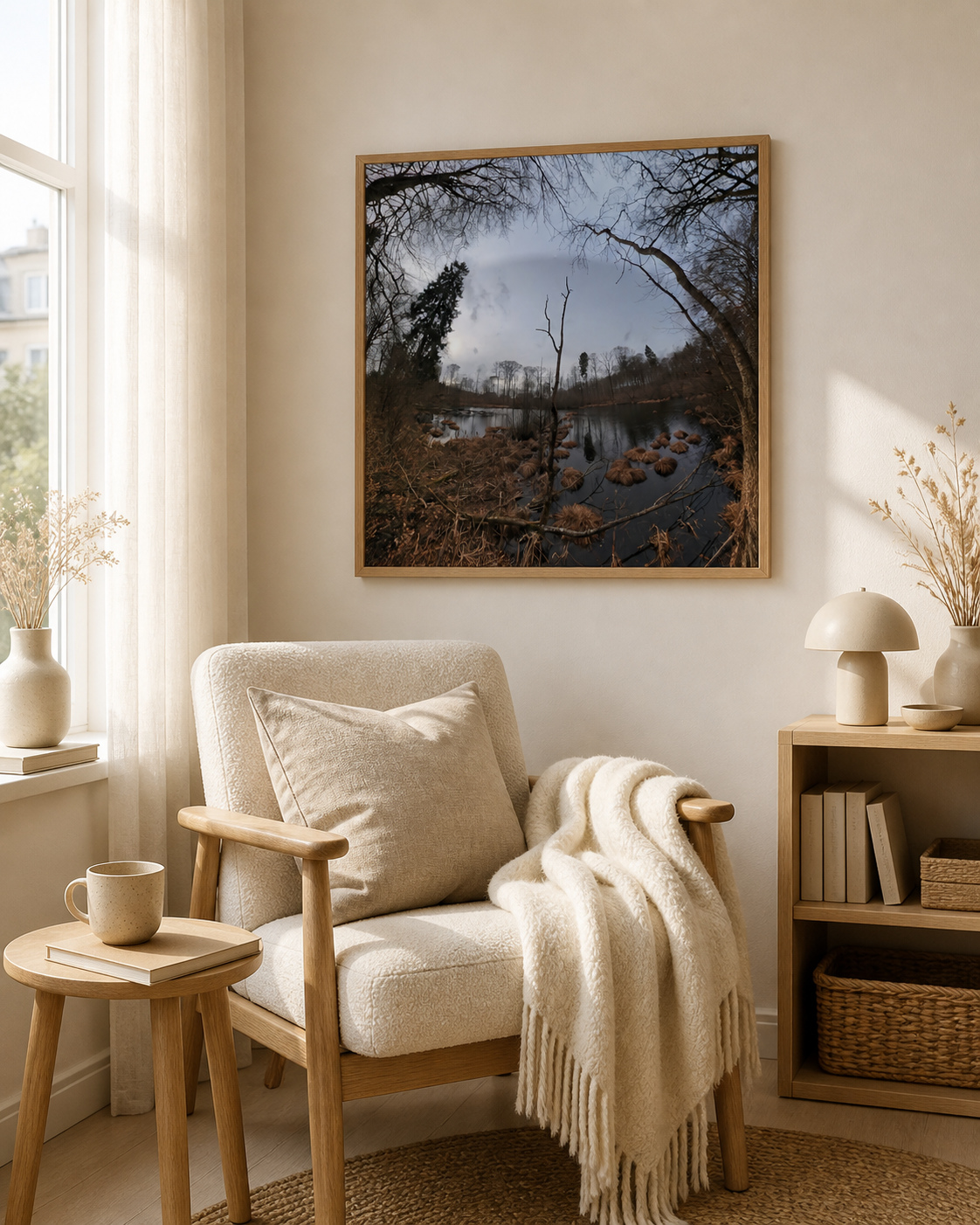 River Stone Portal – Nordic stone texture wall art