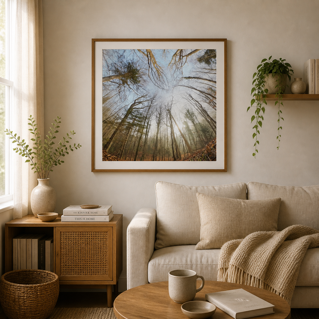 Forest Light Portal – Nordic Scandinavian forest light art