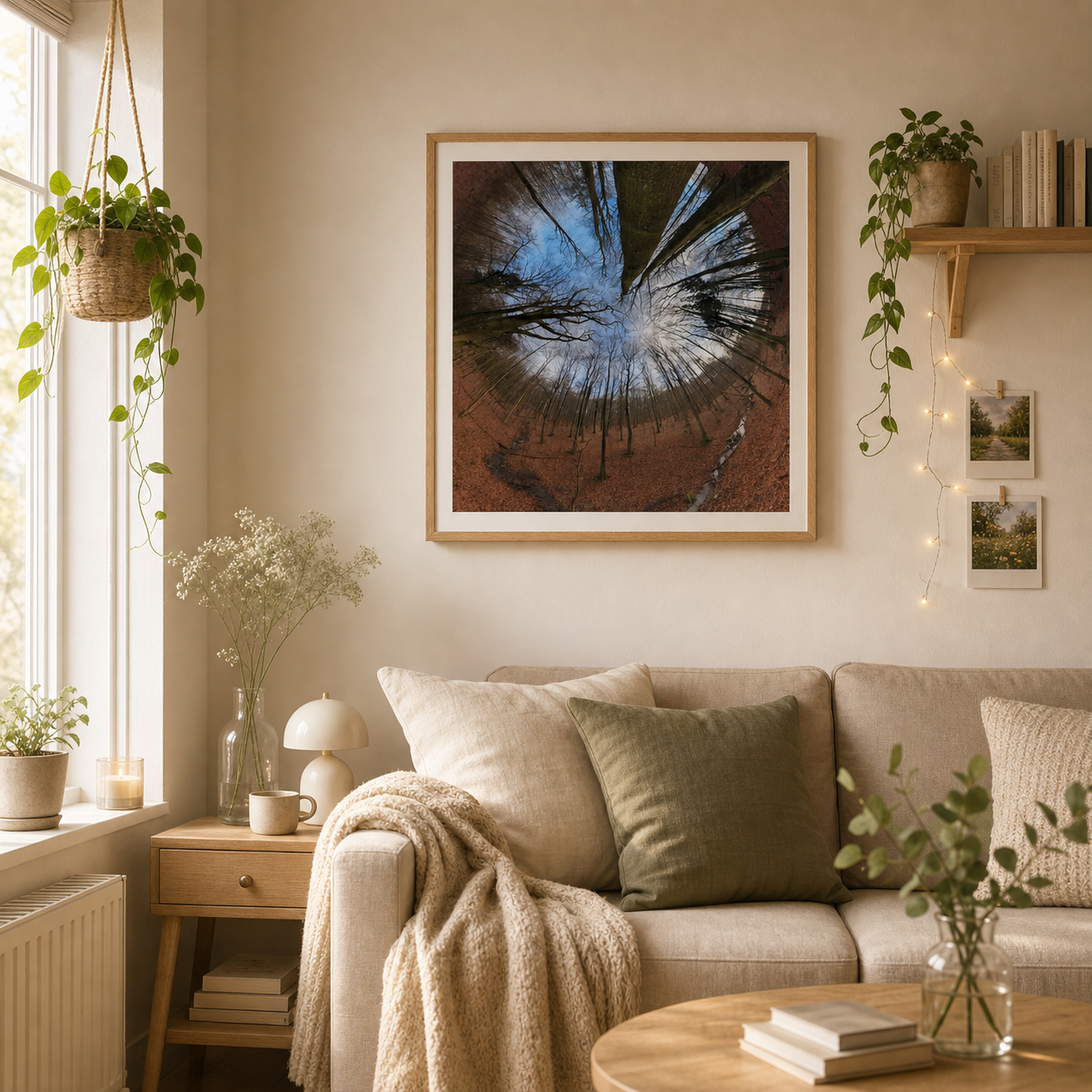 Woodland Sky Portal – Nordic woodland nature wall art