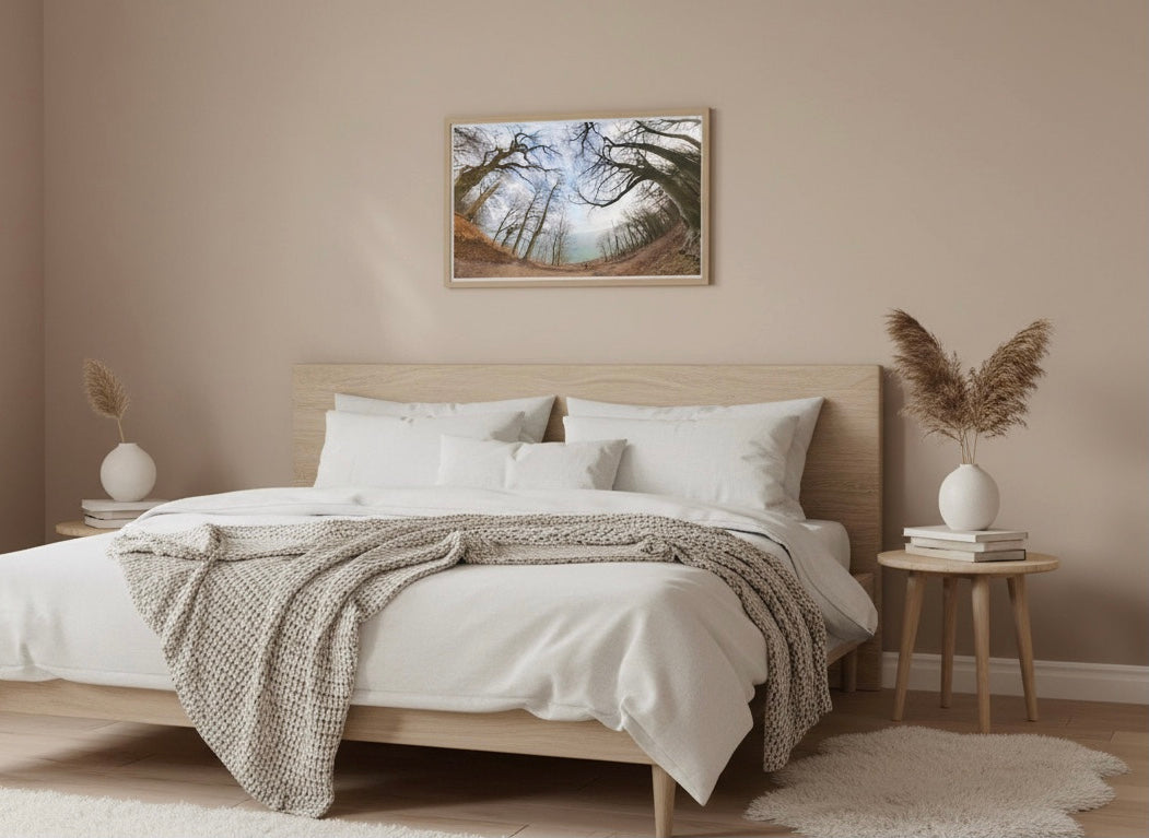 Early Spring Poster – Scandinavian coastal sea view wall art