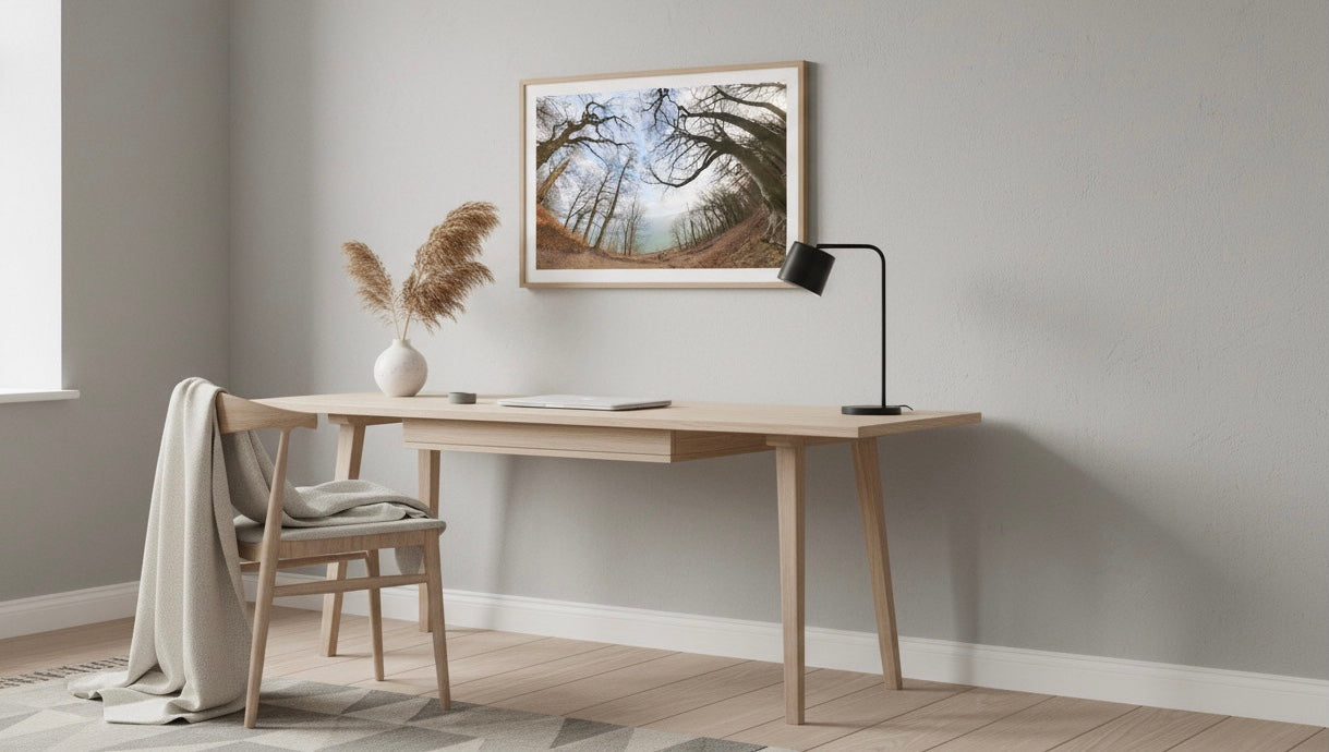 Early Spring Poster – Nordic coastal sea view art print